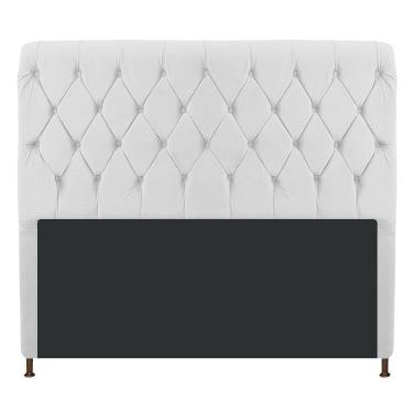 Imagem de Cabeceira Estofada Cristal 140cm Casal Branco