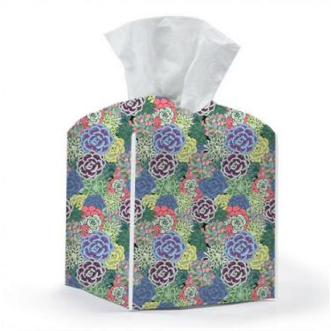 Imagem de Capa de caixa de lenços, suporte de caixa de lenços, quadrado com fundo de cinto, organizador decorativo de couro PU para mesa, bancada, banheiro, carro, escritório, cômoda, decoração estética de