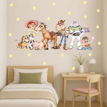 Imagem de Adesivo de Parede Toy Story Aquarela Cute Baby Cabeceira - Adesivos Ki