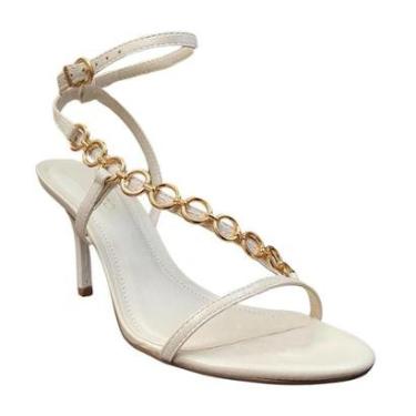 Imagem de Sandália Arezzo Salto Fino com Corrente Panacota-Feminino
