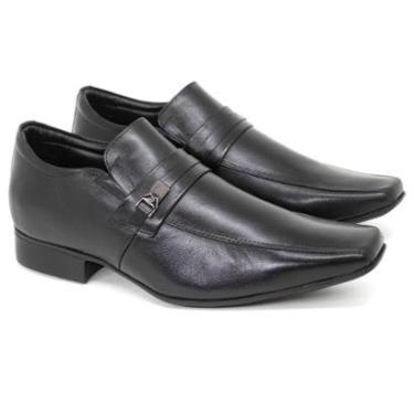 Imagem de Sapato Social Masculino Jota Pe Air Vinitti Couro Legítimo Aumenta Altura +6,5cm Confortável 78202-Masculino