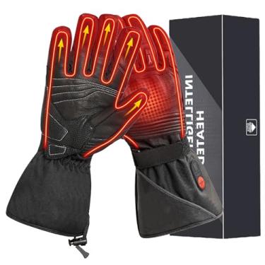 Imagem de Luvas Térmicas Para Homens E Mulheres, Luvas Aquecidas Recarregáveis À Prova D’Água Com Tela Touch Para Moto, Esqui, Snowboard E Clima Frio(XS)