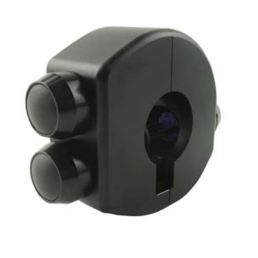 Imagem de TADAFA Interruptor de guidão de motocicleta de liga de alumínio CNC para farol de neblina, redefinição de bloqueio de buzina, interruptor de botão de controle de seta (serve para guidão de 7/20.3 cm