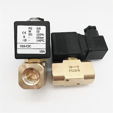 Imagem de Válvula solenoide bidirecional de grande diâmetro V10-C3C 220VAC PG 3/8 1 peça (DC 24V, V10-C3C PG 3-8)