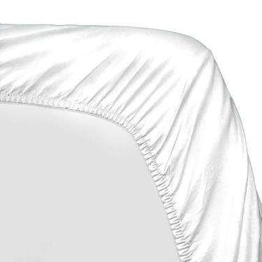 Imagem de Rosa Lençol De Malha Com Elástico Para Berço, Poliéster, Padrão Americano, Macio e Durável, Cores Sortidas, Branco (4, branco)