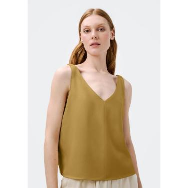 Imagem de Regata Feminina Decote V Em Tecido Creponado-Feminino