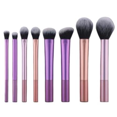 Imagem de Conjunto De Pincéis De Maquiagem Profissional De 8 Unidades De Contém Pincel De Pó (1 KIT-8 Unidades)