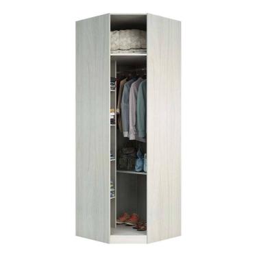 Imagem de Guarda Roupa Closet Prime Legno Crema Sem Porta Canto Diagonal 83,8 Cm Luciane Móveis