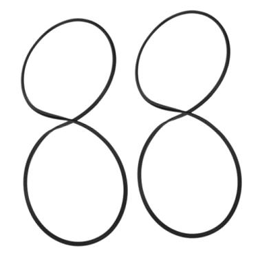 Imagem de Healeved 2 peças de anel de base de borracha para cadeira de salão anel de vedação deslizante para cadeiras de estilo peças de reposição para barbearia