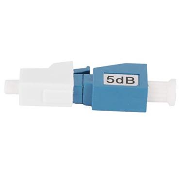 Imagem de GLOGLOW Atenuador de Fibra óptica LC UPC 5dB, Conector óptico Fixo de Modo único, Perda de Retorno de 55dB, Comprimento de Onda de 1310-1550nm, Aço Inoxidável Cerâmico ABS