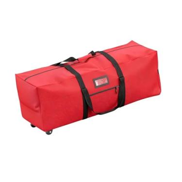 Imagem de MotiveTech Bolsa para transporte de árvore de Natal com rodinhas, alças para transporte de árvores artificiais de até 2,7 metros de altura, ideal para carro e