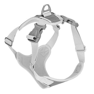 Imagem de Naroote Colete Com Alça Peitoral para Animais de Estimação Em Tecido Oxford, Arnês Reflexivo Ajustável para Caminhada de Cães para Aventuras Ao Ar Livre de Segurança (L)