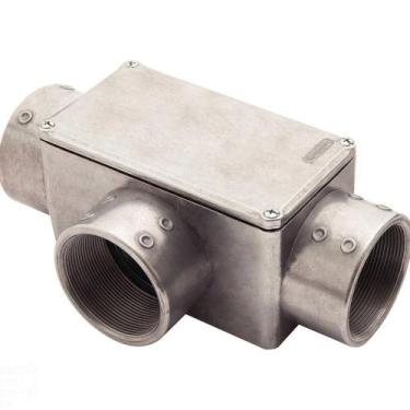 Imagem de Condulete Fixo 3" Tipo "t" - Com Tampa / Rosca Bsp / Sem Pintura Tramo