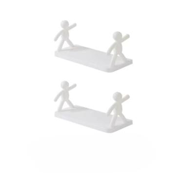 Imagem de Prateleiras Adesivas Para Cozinha E Casa De Banho, Suportes Para Casa De Banho E AcessóRios Para Casa De Banho(2 pcs)