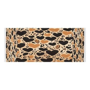 Imagem de Wassud Capas de lavadora e secadora de coração pretas e amarelas, protetor de lavadora com sacos de armazenamento, capa de geladeira à prova de poeira com bolsos para lavanderia doméstica, cozinha