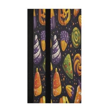 Imagem de STAYTOP 2 peças de capas de maçanetas de geladeira de abóbora e doces de Halloween, capas de maçaneta para geladeira e forno de micro-ondas, mantenha seu aparelho de cozinha limpo de gotejamentos