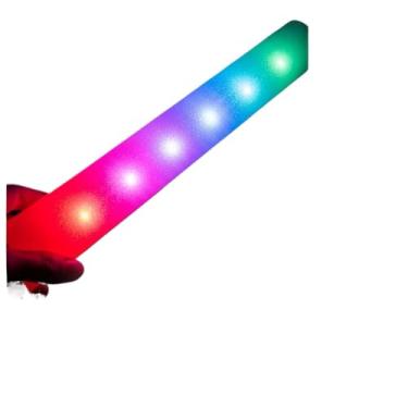 Imagem de Kit Bastão de LED Neon Espuma para Festa, Balada, Casamento e Formatura – Luz Decorativa Portátil(30)