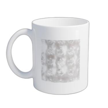 Imagem de Caneca Xícara de Café Porcelana 300ml Com Desenho Galinhas Texturizadas