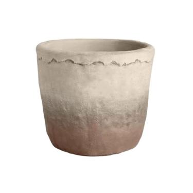 Imagem de hezhuhe2258 Macetas para plantas, vaso de flores de cimento de calibre grande para ambientes internos e externos para casa de jardim