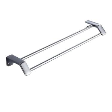 Imagem de Toalheiro multifuncional de aço inoxidável organizador de armazenamento de banheiro rack de armário de cozinha design econômico fácil de instalar adequado para uso doméstico e hotel Mantenha suas