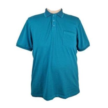 Imagem de Camiseta Polo Masculina CR Plus Size Verde-Masculino
