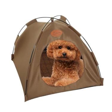 Imagem de Tendas para Gatos de Interior Ninho Cães Fechado Plegável - Canil Filhotes Pet Respirável e Lavável Casa Cama com Almofada Lados