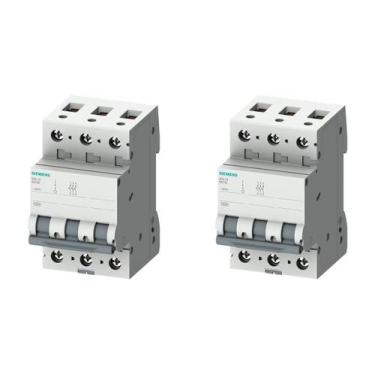 Imagem de Kit 2 Disjuntore Interruptor Tripolar In 25A Curva C Siemens