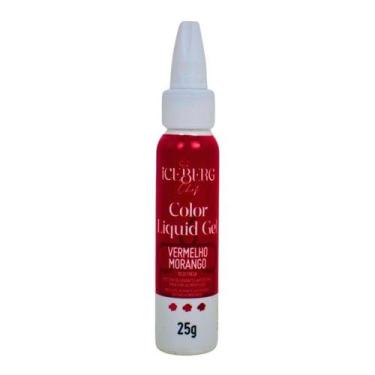 Imagem de Color Liquid Gel Vermelho Morango 25g Iceberg Chef