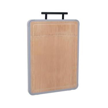 Imagem de Tábua de Corte Bamboo Duo 54x33cm – Dupla Face, Antiderrapante, Alça de Transporte e Superfícies para Diferentes Alimentos