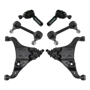 Imagem de TRQ Kit de direção dianteira e suspensão compatível com Chevrolet Colorado GMC Canyon 2006-2012 2006 Isuzu i-280 2007-2008 i-290