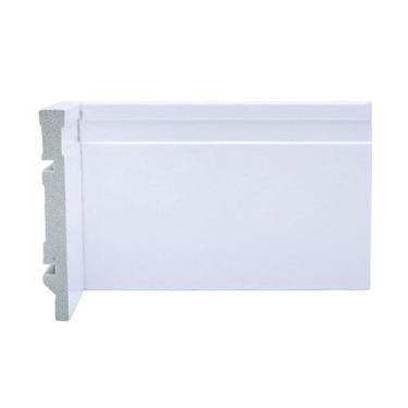 Imagem de Kit com 20 Barras Rodapé de Poliestireno 12cmX15mm Frisado 48m - Ripla