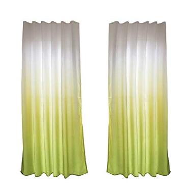 Imagem de Cortina blackout de poliéster Ainoli para janela blackout para decoração de quarto e sala de estar (Verde)