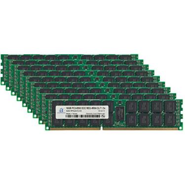 Imagem de Adamanta Atualização de memória de servidor de 144 GB (9 x 16 GB) para HP Proliant DL160 G6 DDR3 1066Mhz PC3-8500 ECC registrado 4Rx4 CL7 1,5v