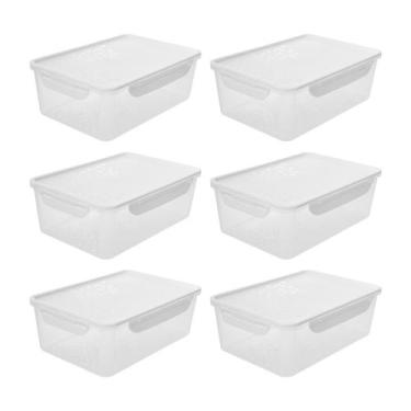 Imagem de Potes Herméticos 2,5l 6un Grande Resistente Tampa C Travas - NEOPLAS, 