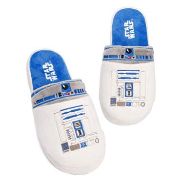 Imagem de STAR WARS Slippers Mens Yoda Jedi OR R2D2 Slip On House Shoes Loafers 7-8 UK