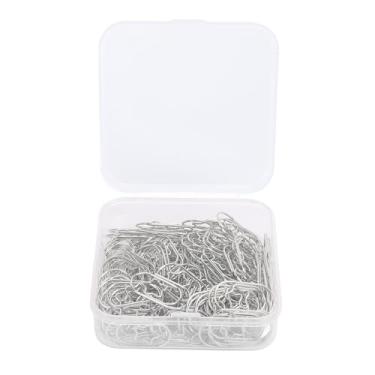 Imagem de Clipes de papel em forma de estrela MUNEFE, clipe de papel estrela, clipes de planejador antiderrapantes de aço inoxidável para álbuns, cartões, envelopes (100 peças) (Prata Branca)