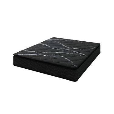 Imagem de Colchão Queen Size Umaflex New Itália Black com Molas Ensacadas, Revestimento em Jacquard e Pillow Top D26 25X158X198cm - Preto