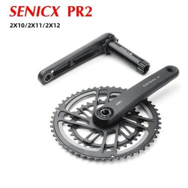 Imagem de Pedivela De Bicicleta De Estrada SENICX PR2 Com Coroa Dupla 30-46T CNC