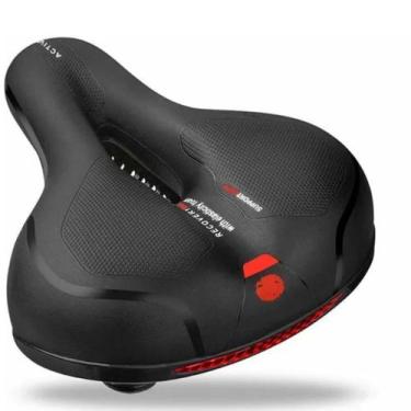 Imagem de Banco Selim Baike Vazado Confortavel Largo Gel 2 Molas - Shinetour