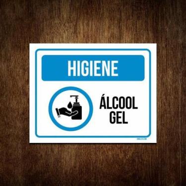 Imagem de Placa - Higiene Álcool Gel, Prevenção - Sinalizo