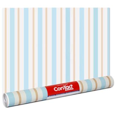 Imagem de Papel de Parede Listrado Arabesco Moderno Contact 10 Metros - Listrado