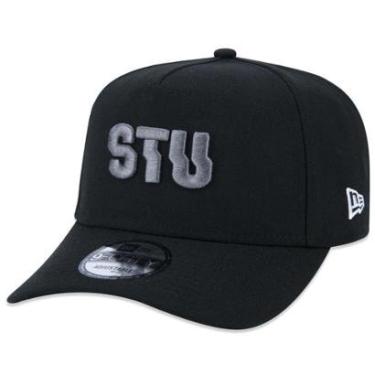 Imagem de Boné New Era Stu Skate Total Urbe Aba Curva Snapback 9Forty Aframe Masculino-Masculino