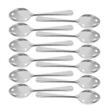 Imagem de Kit 12 Colheres Sobremesa Inox 17Cm Restaurante Buffet Bar - Class Hom