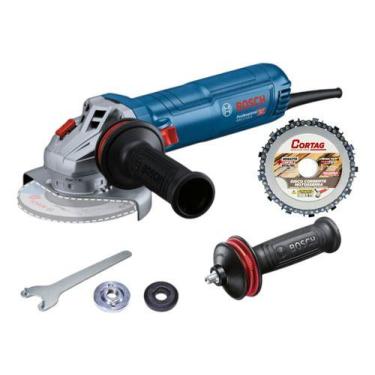 Imagem de Esmerilhadeira Bosch 1200w Gws 12 125 S 220v + Disco Cortag, 220V