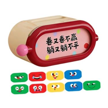 Imagem de MotiveTech Porta-lenços Facia em formato de desenho animado, caixa para guardar guardanapos, ideal para lavanderia, cozinha, mesa, restaurante e casa, Red a