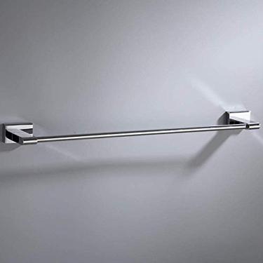 Imagem de Toalheiro de banheiro de camada dupla de camada única espelho de cobre branco prata brilhante -C3 toalheiro de armazenamento de toalhas de banho barra de toalha única para banheiro cromado pendurado