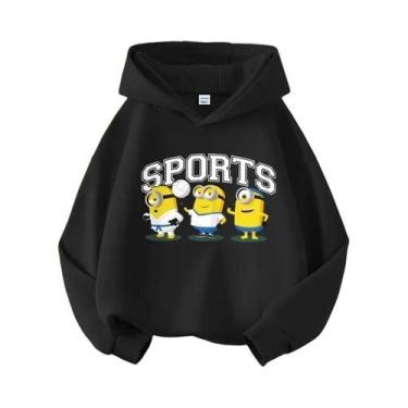 Imagem de Moletom Com Capuz Estampado Minions Despicable Me Para Meninos E Menin
