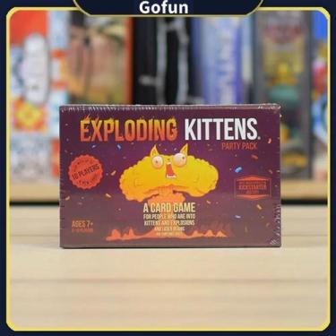 Imagem de Jogo de cartas Exploding Kittens Party Pack para 2 a 10 jogadores com 