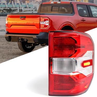 Imagem de KACHIR Conjunto de luz traseira para Ford Maverick Lariat Preto 2022-2024 Luz de freio traseira traseira lado direito do passageiro RH NZ6Z13404F