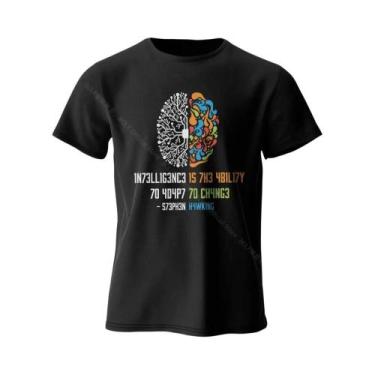 Imagem de Camiseta Unissex De Algodão Com Estampa Engraçada De Poder Cerebral, M